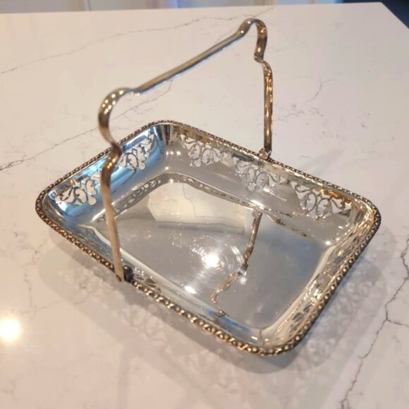 Vintage Antique French Regency Renaissance Style Silverplated Serving Dish - Picture 1 of 7
